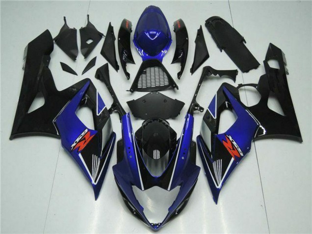 2005-2006 Suzuki GSXR 1000 Motorcycle Fairings - Blue Black