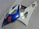 2005-2006 Suzuki GSXR 1000 Motorcycle Fairing Kits - White Blue Glossy Black