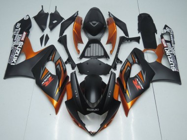 Shop 2005-2006 Suzuki GSXR 1000 Motorcycle Fairing - Matte Black Orange