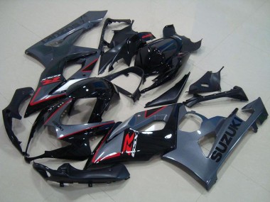 Shop 2005-2006 Suzuki GSXR 1000 Motorcycle Fairings - Glossy Black Matte Black Red