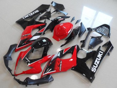 Shop 2005-2006 Suzuki GSXR 1000 Motorcycle Fairings - Red Glossy Black OEM Style
