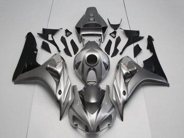 Shop 2006-2007 Honda CBR1000RR Motorcycle Fairing Kits - Silver Glossy Black