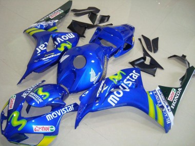 Shop 2006-2007 Honda CBR1000RR Motorcycle Fairings - Blue Green MoviStar Castrol