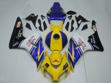 Shop 2006-2007 Honda CBR1000RR Motorcycle Fairings - Blue Yellow White Glossy Black Red Nastro Azzurro