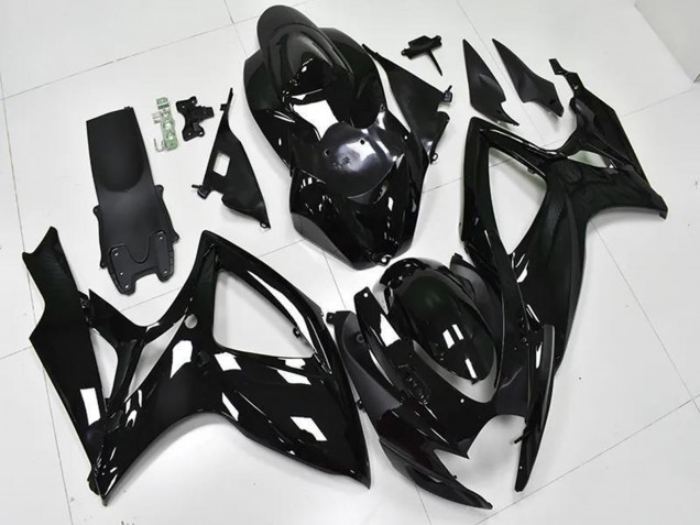 2006-2007 Suzuki GSXR 600/750 Bike Fairings - Glossy Black