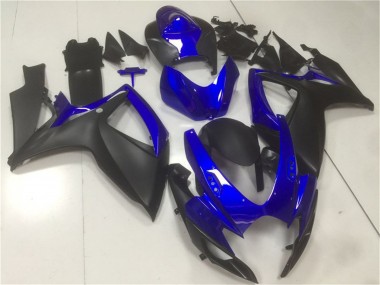 Shop 2006-2007 Suzuki GSXR 600/750 Motorcycle Fairings - Blue Matte Black