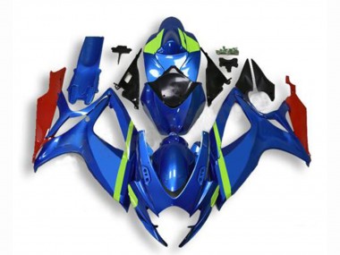 Shop 2006-2007 Suzuki GSXR 600/750 Motorcycle Fairings - Blue Green Red