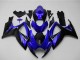 2006-2007 Suzuki GSXR 600/750 Motorcycle Fairings - Blue Glossy Black