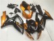 2006-2007 Suzuki GSXR 600/750 Motorcycle Fairings - Orange Glossy Black