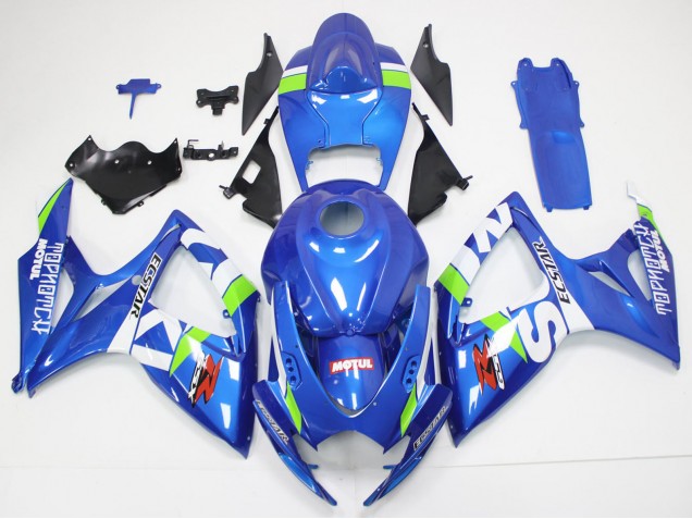2006-2007 Suzuki GSXR 600/750 Motorcycle Fairings - Blue White Green Red