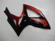 2006-2007 Suzuki GSXR 600/750 Motorcycle Fairing - Red Glossy Black