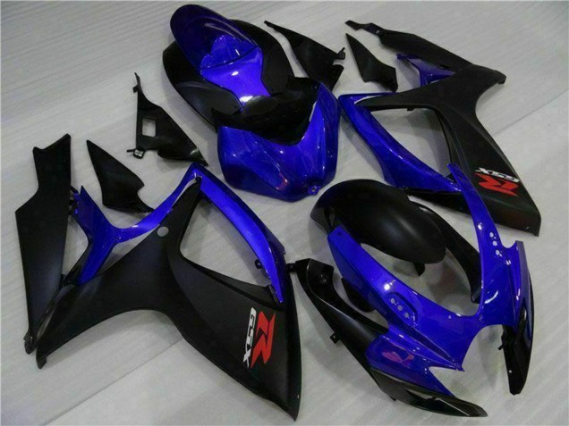 2006-2007 Suzuki GSXR 600/750 Motorcycle Fairings - Blue Matte Black Red