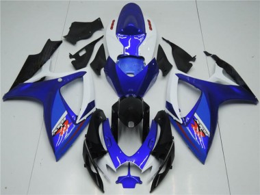 Shop 2006-2007 Suzuki GSXR 600/750 Motorcycle Fairing - White Blue Black Red