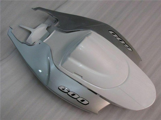 2006-2007 Suzuki GSXR 600/750 Motorcycle Fairings - White Silver