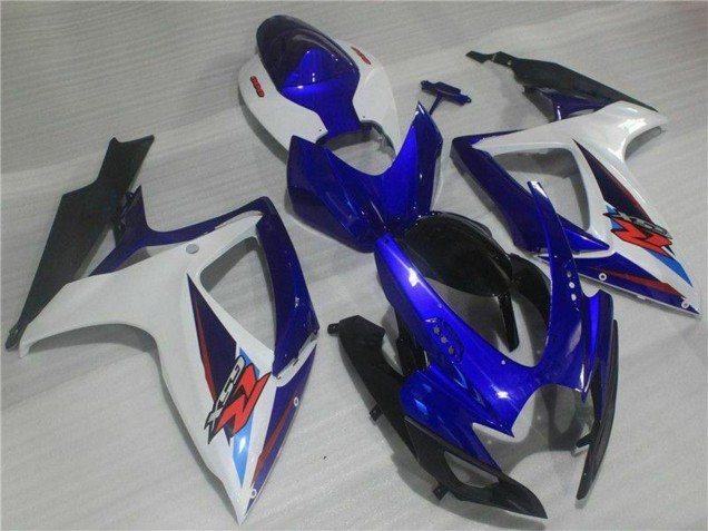 2006-2007 Suzuki GSXR 600/750 Motorcycle Fairings - White Blue Black Red