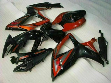 Shop 2006-2007 Suzuki GSXR 600/750 Motorcycle Fairings - Glossy Black Red