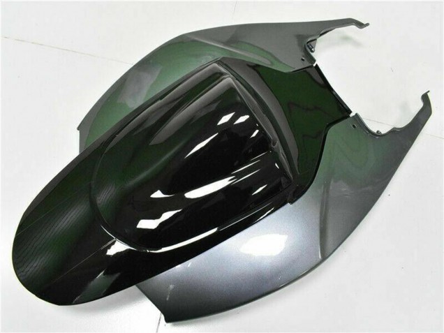 2006-2007 Suzuki GSXR 600/750 Motorcycle Fairings - Silver Glossy Black