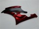 2006-2007 Yamaha YZF R6 Motorcycle Fairing Kits - Red Matte Black
