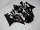 2006-2007 Yamaha YZF R6 Motorcycle Fairing Kits - Glossy Black Matte Black