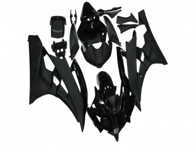 Shop 2006-2007 Yamaha YZF R6 Motorcycle Fairing - Glossy Black Matte Black