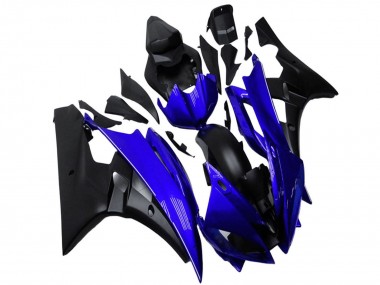 Shop 2006-2007 Yamaha YZF R6 Motorcycle Fairing - Blue Matte Black
