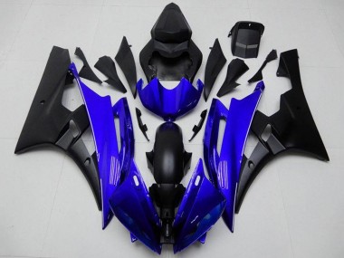 Shop 2006-2007 Yamaha YZF R6 Motorcycle Fairing - Blue Matte Black
