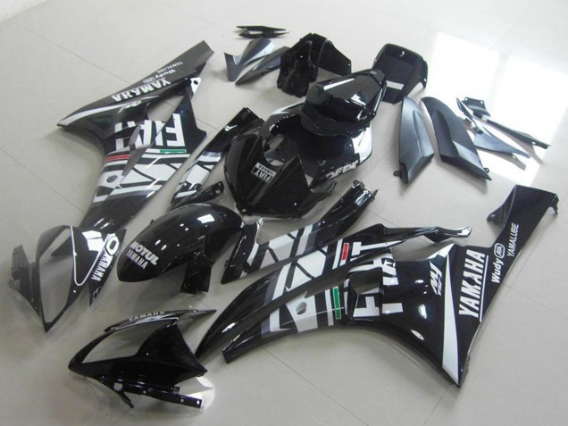 2006-2007 Yamaha YZF R6 Motorcycle Fairings - White Glossy Black Green Red Fiat Yamalube Motul