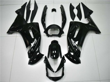 Shop 2006-2008 Kawasaki EX650 Motorcycle Fairings - Glossy Black White