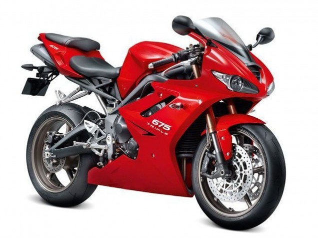 2006-2008 Triumph Daytona 675 Triple Motorcycle Fairing Kits - Red
