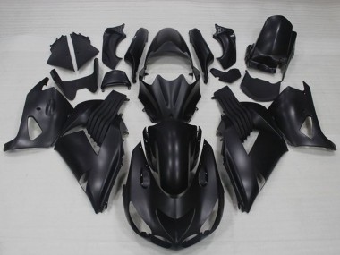 Shop 2006-2011 Kawasaki ZX14R ZZR1400 Motorcycle Fairings - Matte Black
