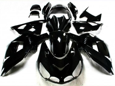 Shop 2006-2011 Kawasaki ZX14R ZZR1400 Motorcycle Fairings - Glossy Black