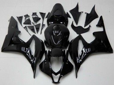 Shop 2007-2008 Honda CBR600RR Motorcycle Fairings - Glossy Black