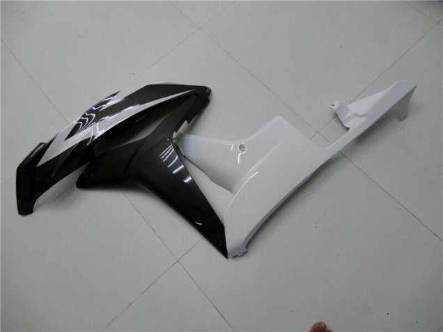 2007-2008 Honda CBR600RR Bike Fairings - White Glossy Black