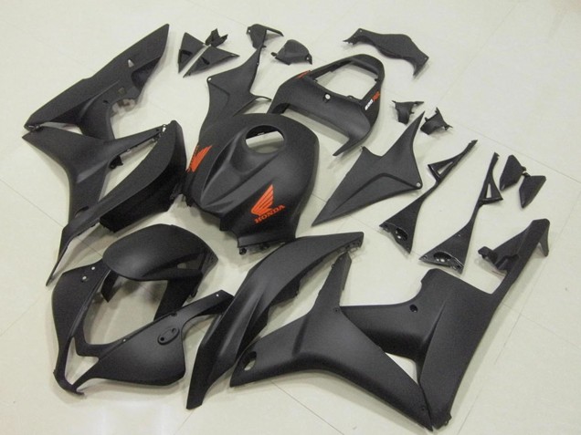 2007-2008 Honda CBR600RR Motorcycle Fairing - Matte Black Red