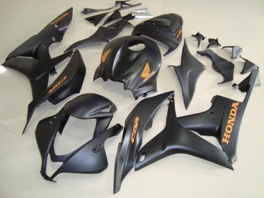 Shop 2007-2008 Honda CBR600RR Motorcycle Fairings - Matte Black Gold Decals