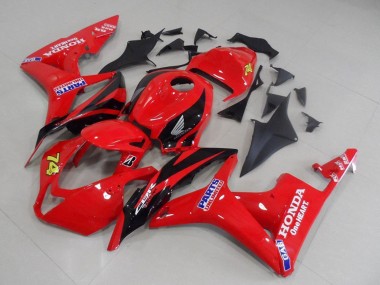 Shop 2007-2008 Honda CBR600RR Motorcycle Fairings - Red Glossy Black Racing Unlimited Parts 74