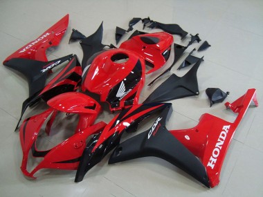 Shop 2007-2008 Honda CBR600RR Motorcycle Fairings - Red Matte Black OEM Style