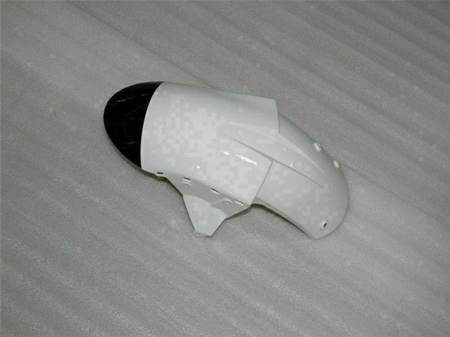 2007-2008 Kawasaki ZX6R Motorcycle Fairings - Black White