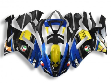 Shop 2007-2008 Kawasaki ZX6R Motorcycle Fairings - Blue Shark