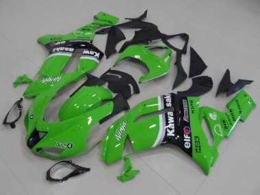 Shop 2007-2008 Kawasaki ZX6R Motorcycle Fairings - Green Arrow