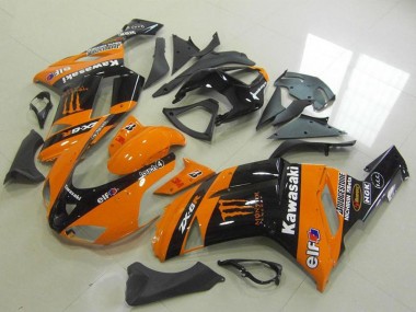Shop 2007-2008 Kawasaki ZX6R Motorcycle Fairings - Orange Monster