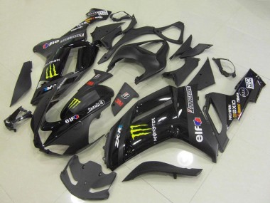 Shop 2007-2008 Kawasaki ZX6R Motorcycle Fairings - Black Monster