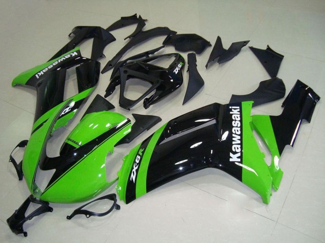 2007-2008 Kawasaki ZX6R Motorcycle Fairings - Monster Race Front