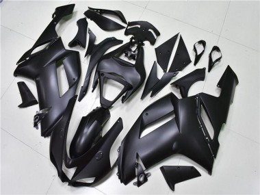 Shop 2007-2008 Kawasaki ZX6R Motorcycle Fairings - Matte Black