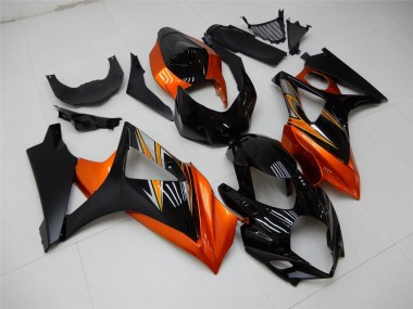 Shop 2007-2008 Suzuki GSXR 1000 Motorcycle Fairing - Orange Black