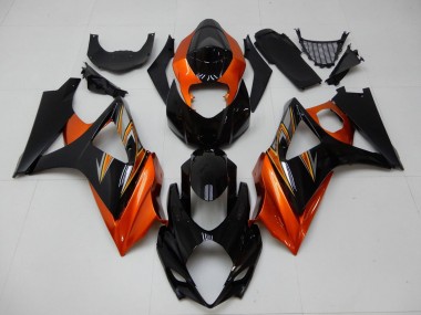 Shop 2007-2008 Suzuki GSXR 1000 Motorcycle Fairing - Orange Black