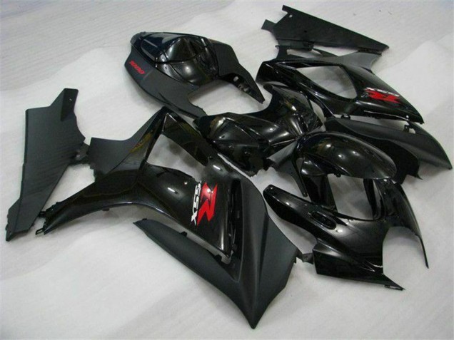 2007-2008 Suzuki GSXR 1000 Motorcycle Fairings - Glossy Black Matte Black Red