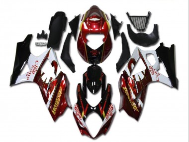 Shop 2007-2008 Suzuki GSXR 1000 Motorcycle Fairings - Red White Black Corona