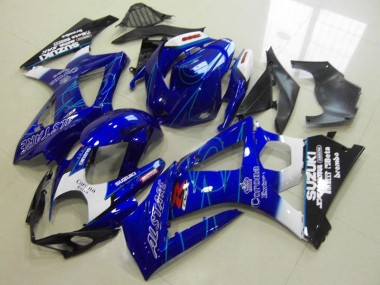 Shop 2007-2008 Suzuki GSXR 1000 Motorcycle Fairing - Blue White Black Corona