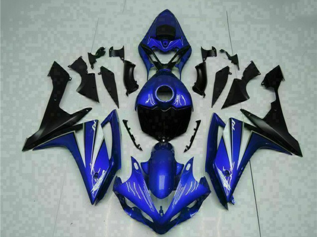 2007-2008 Yamaha YZF R1 Motorcycle Fairing - Blue White Black